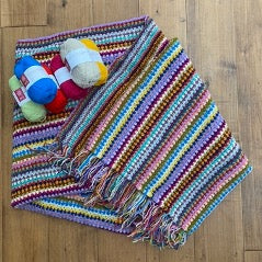 Convent Striped Blanket Kit - Knit