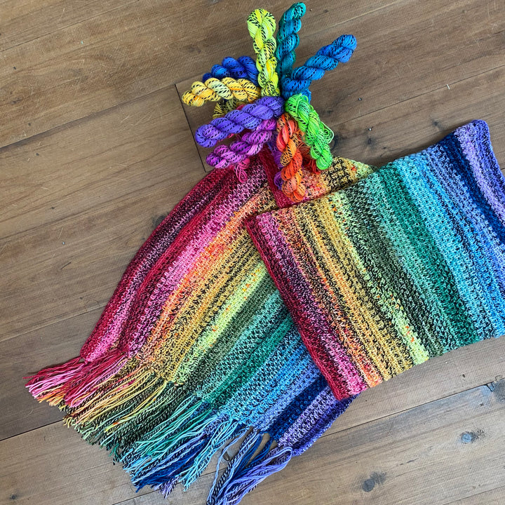Convent Striped Scarf/Wrap Kit - Knit