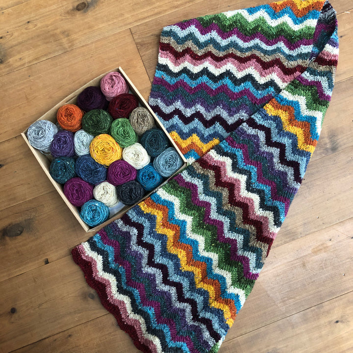 Convent Zig Zag Scarf and Blanket