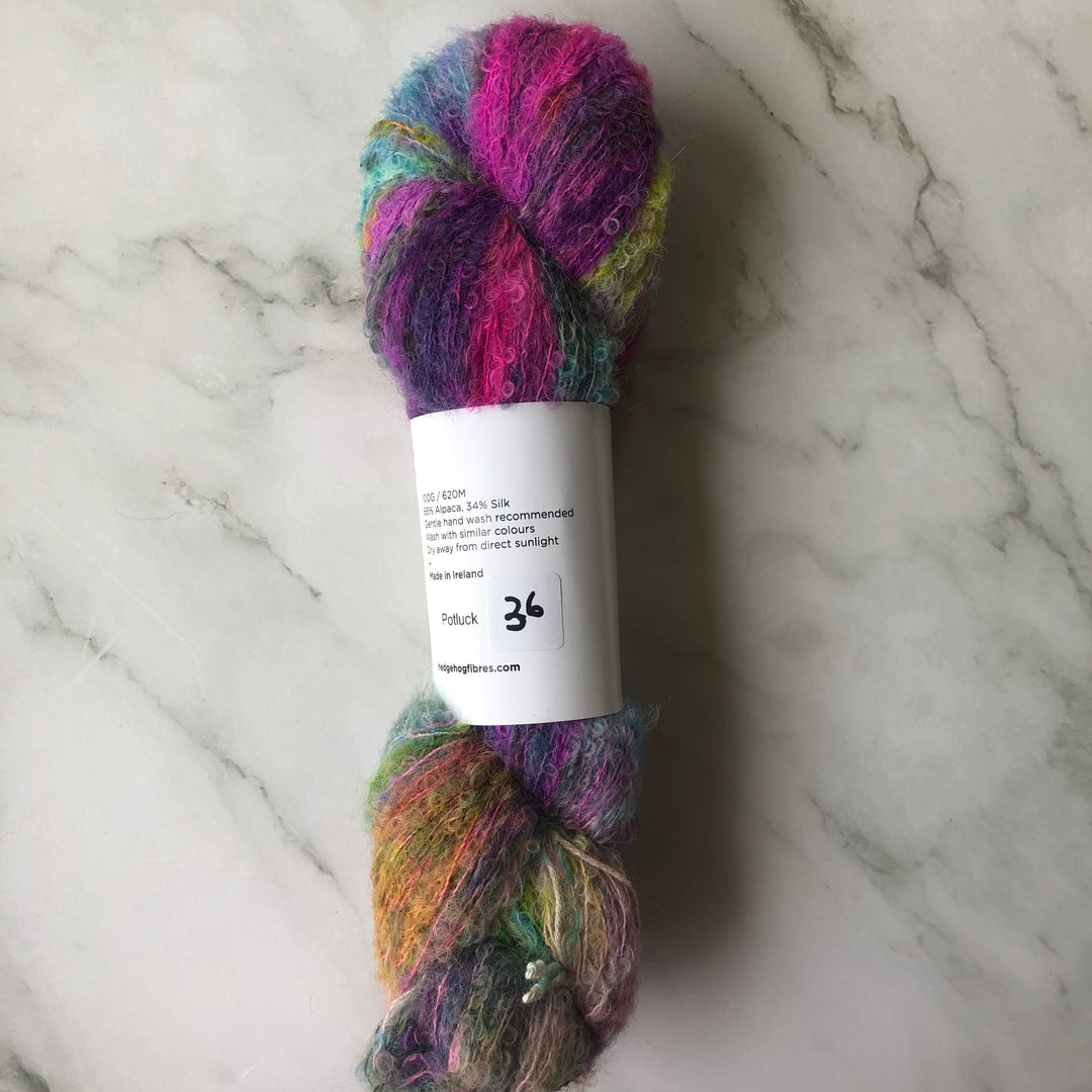 Hedgehog Fibres Alpaca Boucle Potlucks