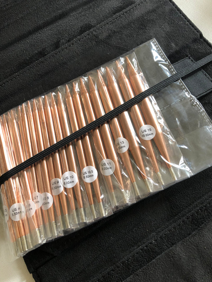 LYKKE Cypra 5" Copper Interchangeable Needle Set