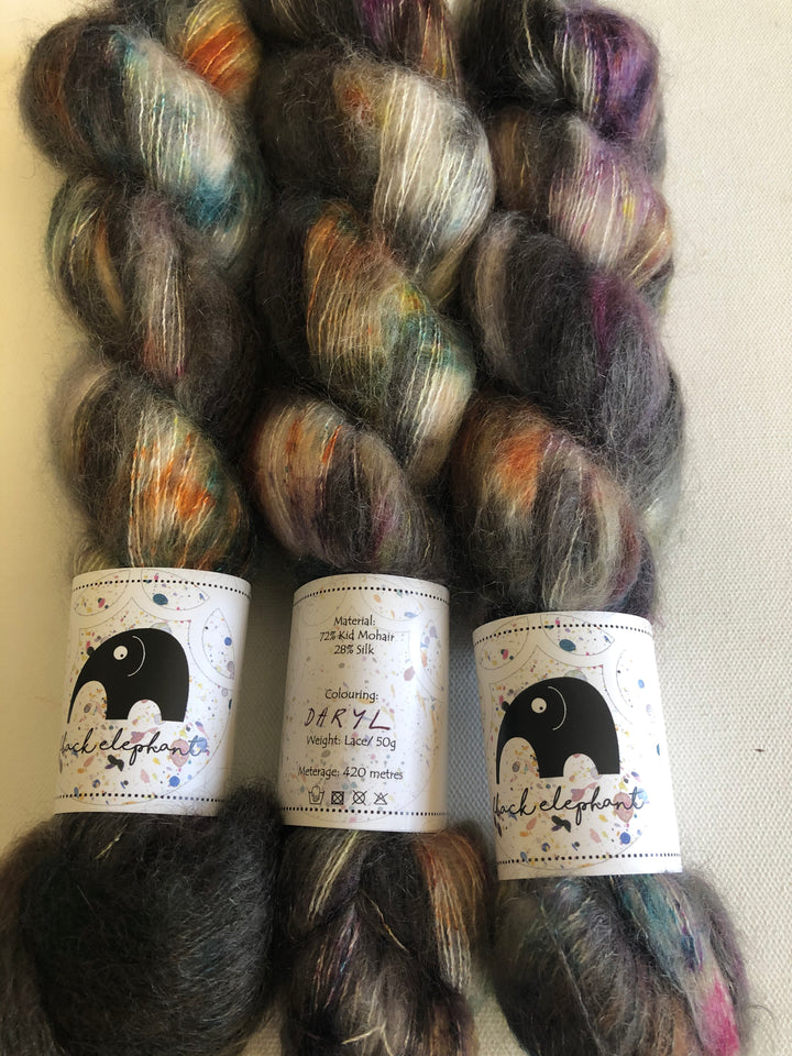 Black Elephant Kid Mohair