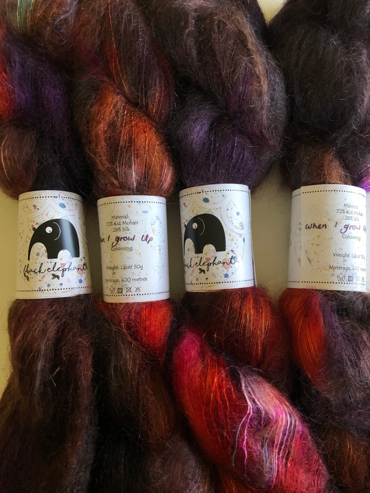 Black Elephant Kid Mohair